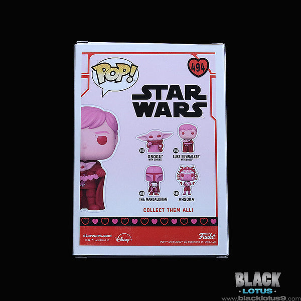 Funko Pop! - Disney+ - Star Wars: The Mandalorian - Valentine's Day - Pink Luke Skywalker with Grogu (The Child)