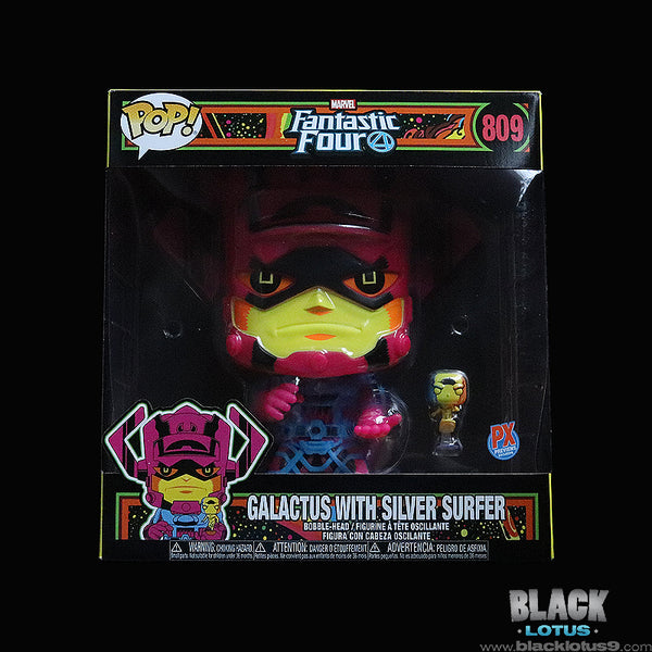 Funko Pop! - Marvel Comics - 10" Black Light Galactus with Silver Surfer (Previews/PX Exclusive)