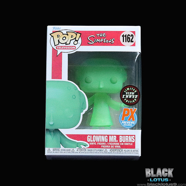 Funko Pop! - The Simpsons - Glowing Mr. Burns CHASE Set (Glow in the Dark) (Previews/PX Exclusive)